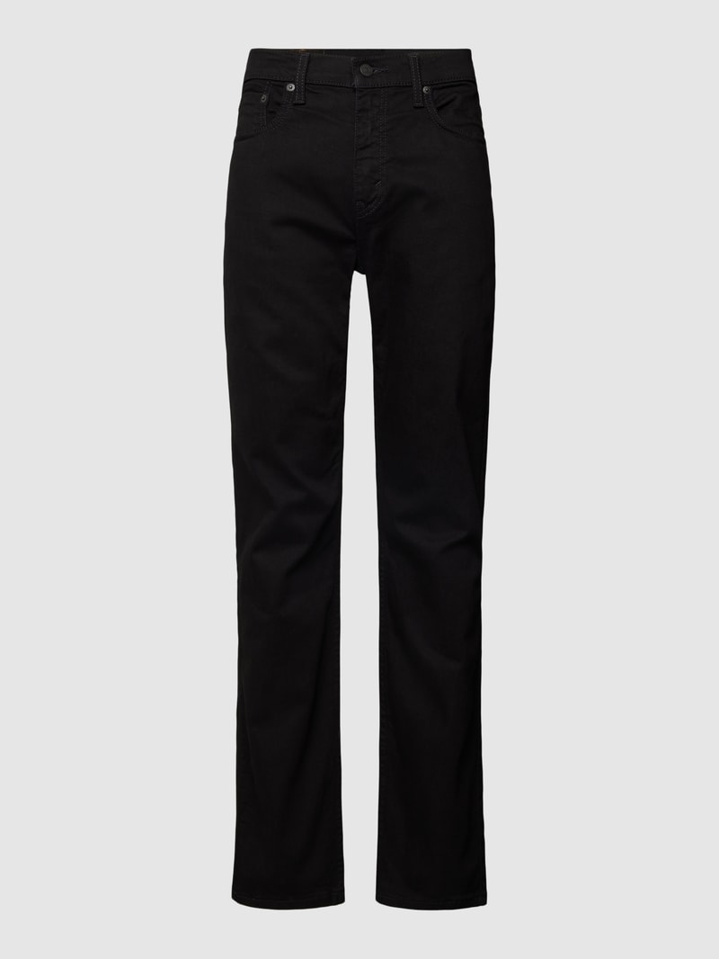 Straight Leg Jeans im 5-Pocket-Design Modell 'TAPER' in schwarz