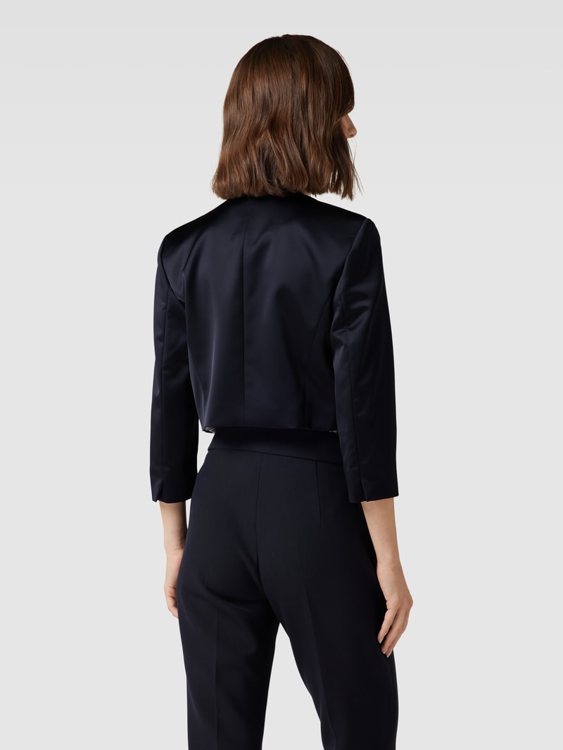 Cocktailjacke mit 3/4-Arm in marineblau meliert