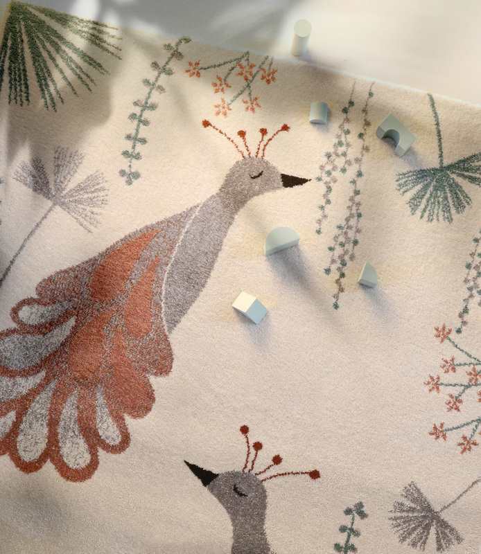 Tapis oiseaux 120x170cm SENKA