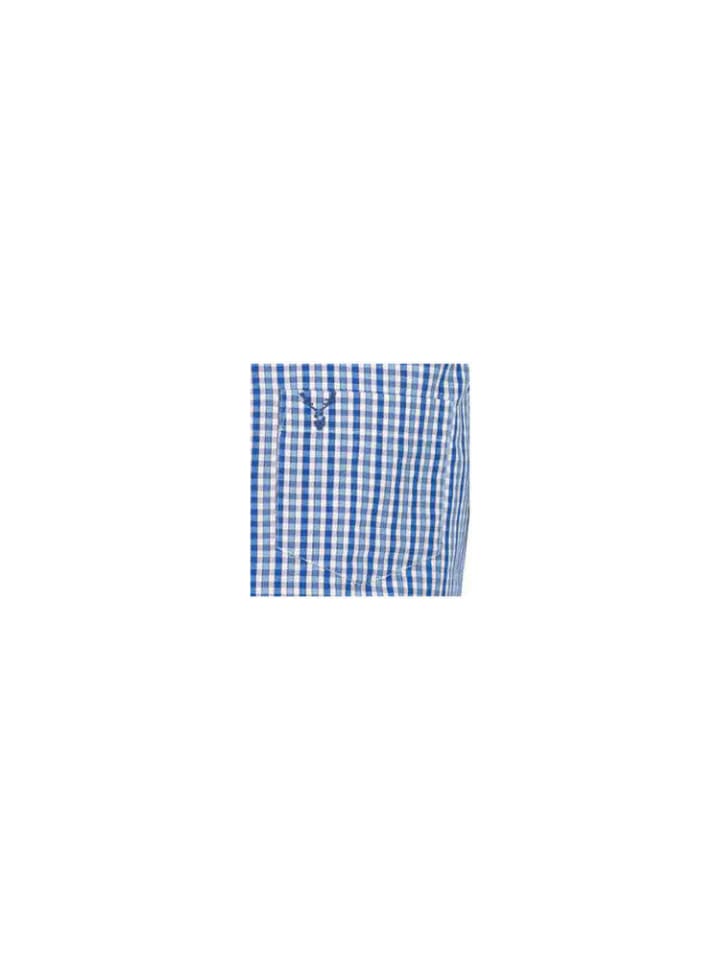 Nübler Trachtenhemd Langarm Harry in Blau günstig kaufen