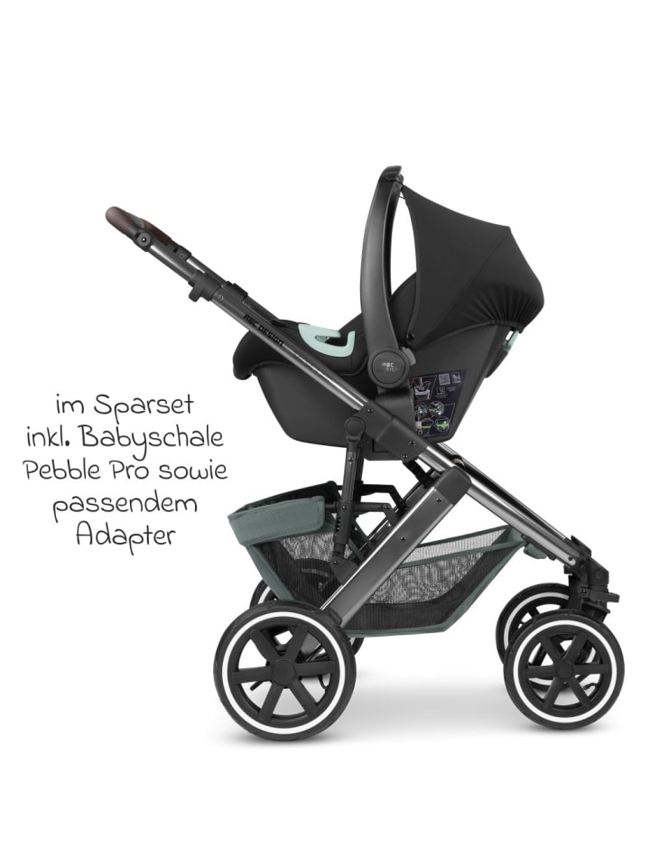 ABC-Design 3in1 Kinderwagen-Set Salsa 4 Air - inkl. in gruen,silber günstig kaufen onesize