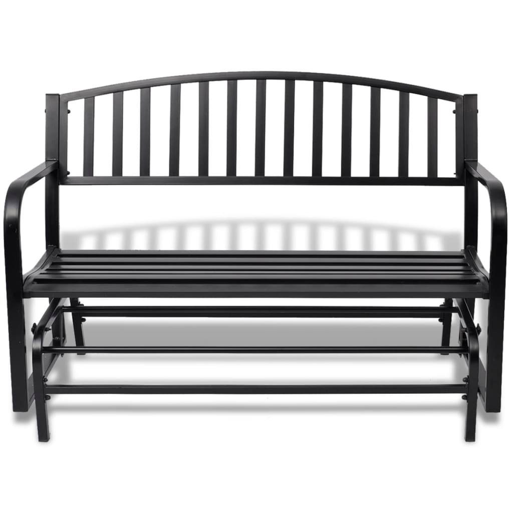 vidaXL Hollywoodschaukel Hollywoodschaukel Schwarz Stahl, 1 tlg.