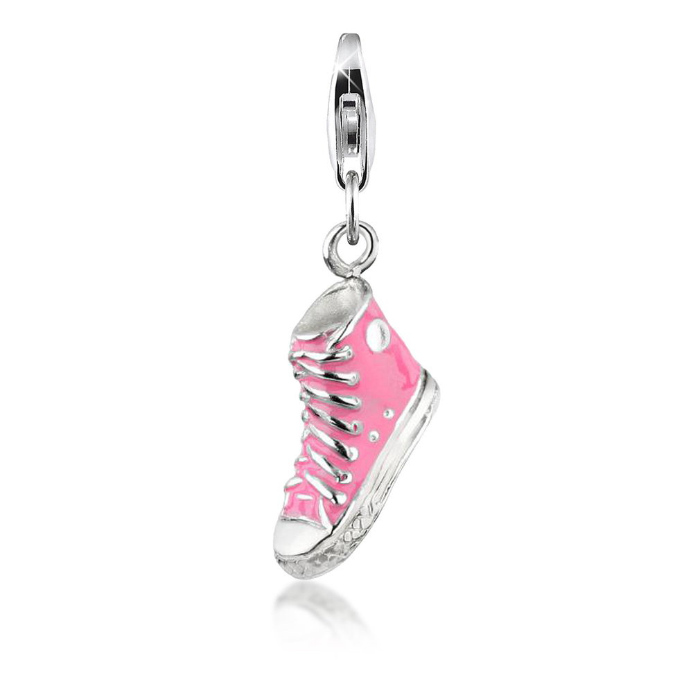 Nenalina Nenalina Amulette Anhänger Turnschuh Sneaker Emaille 925 Silber Pendentif