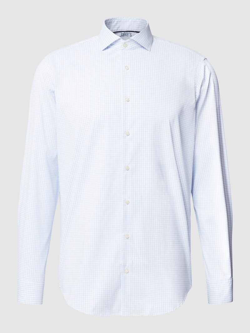 Business-Hemd mit Allover-Muster in bleu