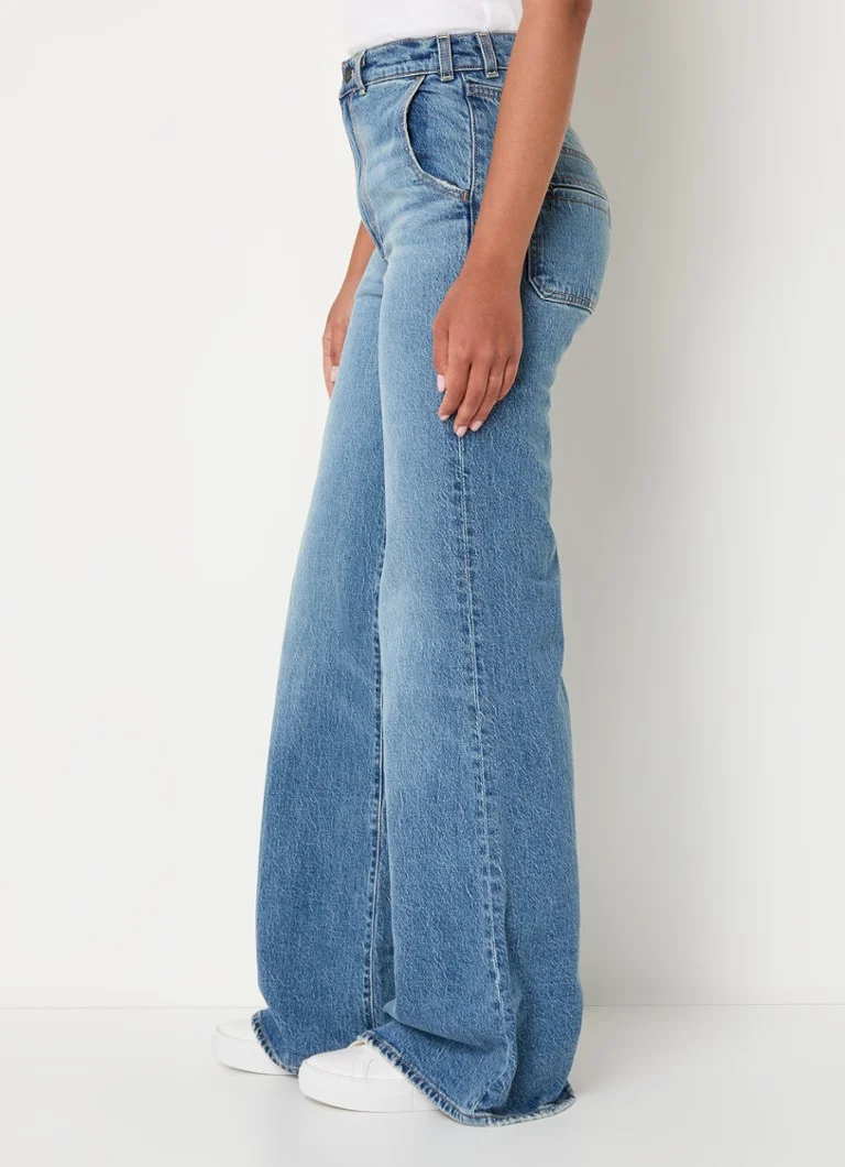 Levi's Ribcage traperice visokog struka, raširenog kroja, lagano isprane
