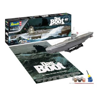 Das Boot Modellbausatz Geschenk-Set 1/144 U-Boot U96 Typ VII C 40th Anniversary 46 cm