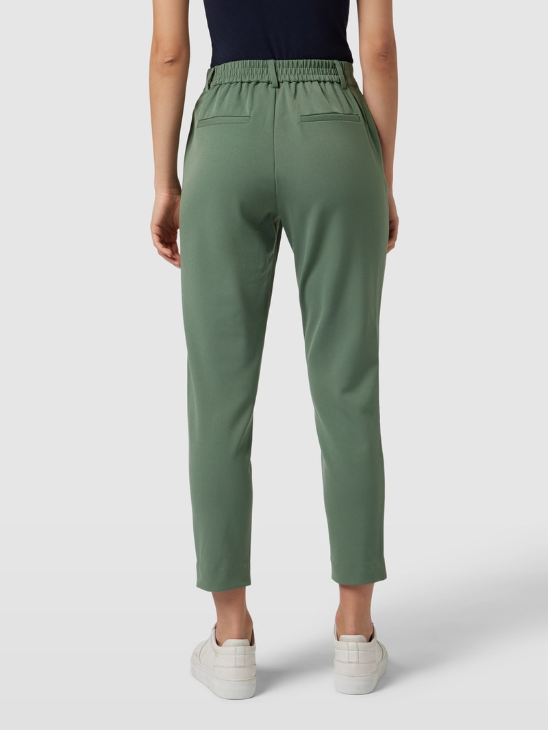 Slim Fit Stoffhose mit Bundfalten Modell 'VARONE' in bottle