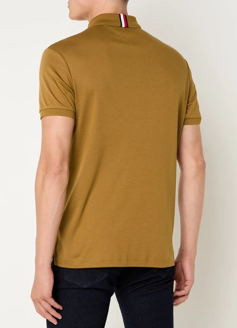 Tommy Hilfiger  Regular fit polo met logoborduring