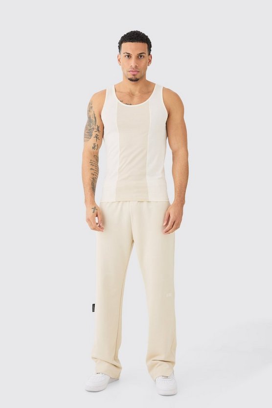 Slim-Fit Colorblock Tanktop