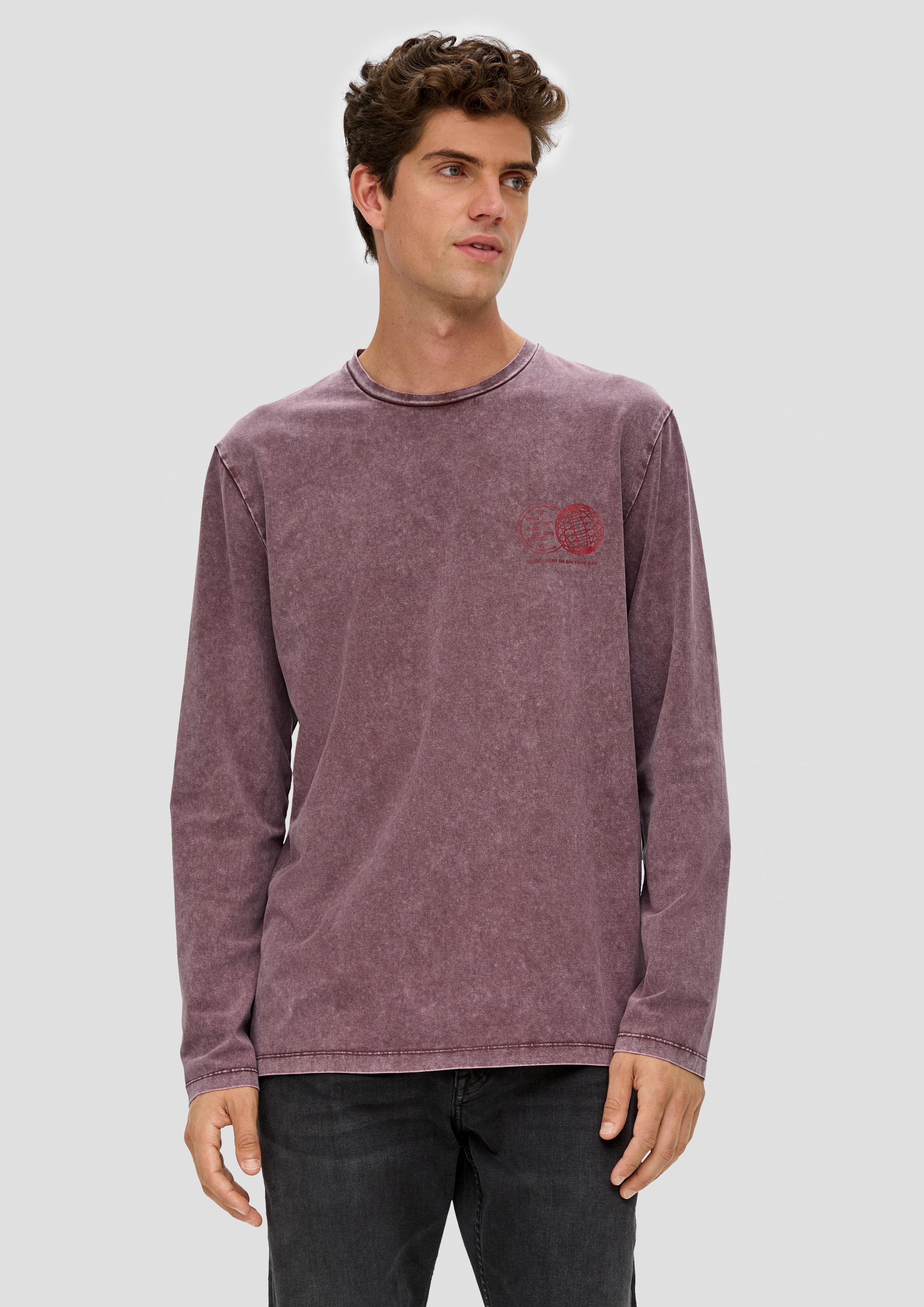 Gewaschenes Longsleeve mit Print-Detail  2135748-49D1