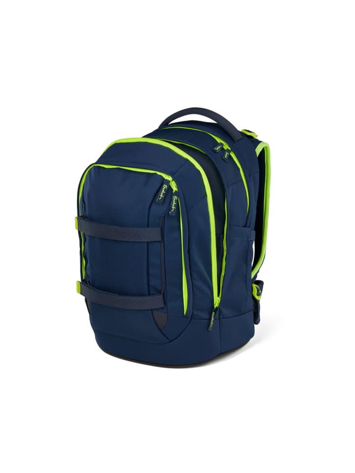 Satch Satch pack Schulrucksack Toxic Yellow dunkelblau günstig kaufen onesize