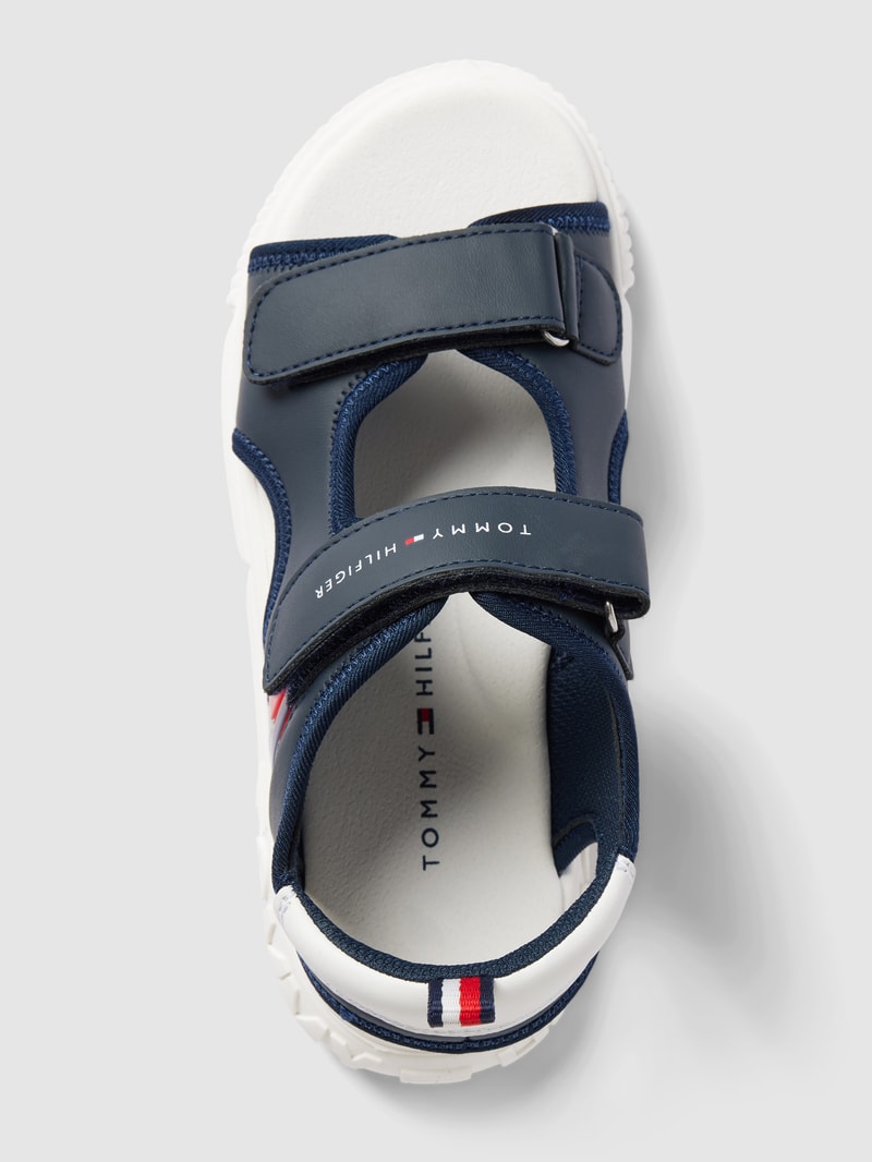 Sandalen mit Label-Details Modell 'SUNNY' in marineblau