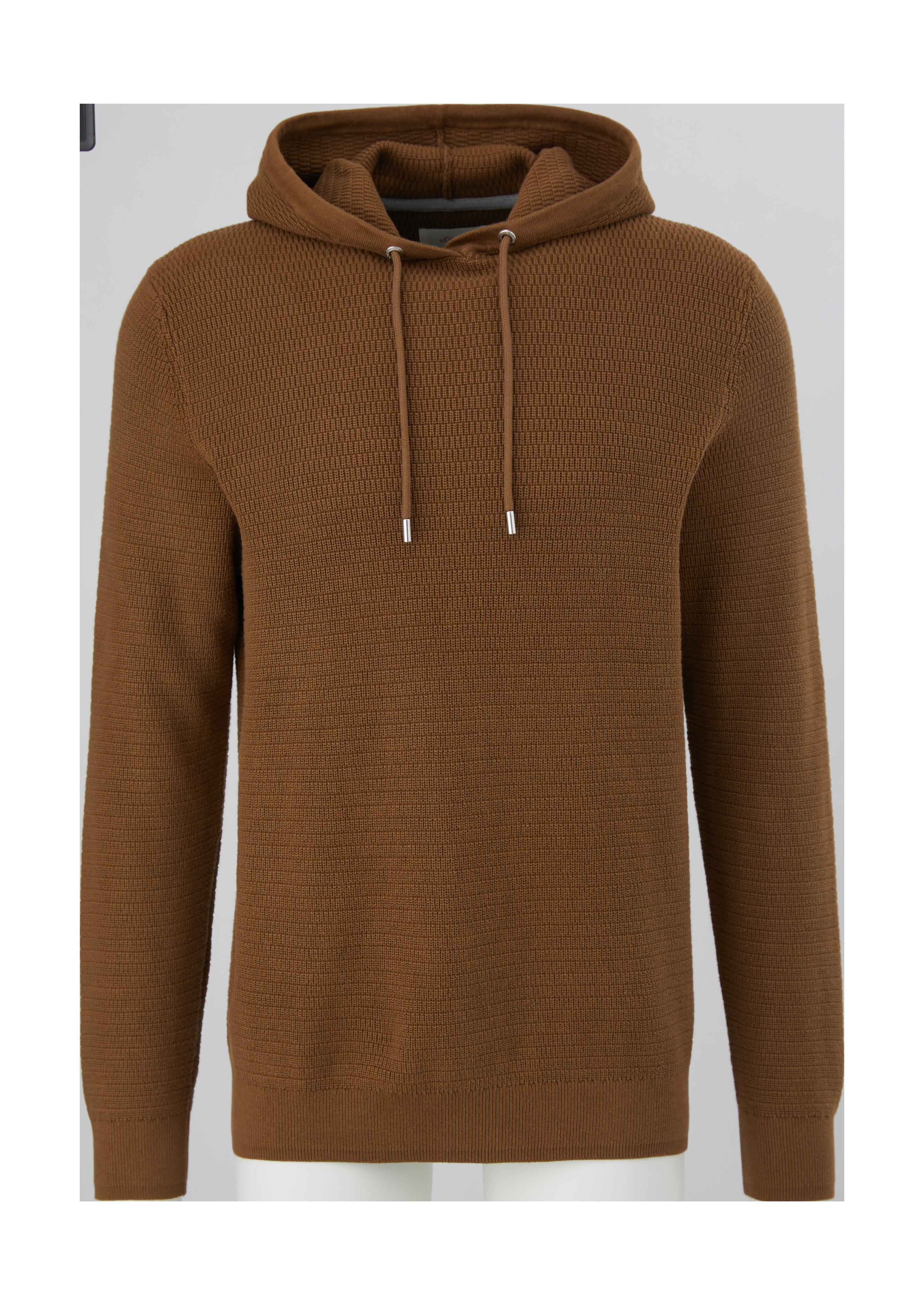 Kapuzenpullover aus Strukturstrick  2118090-8592