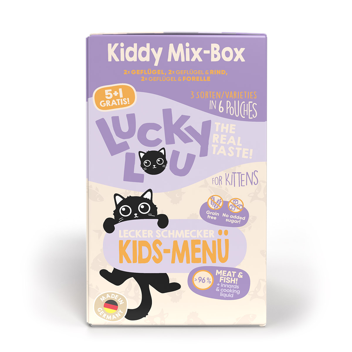 Lucky Lou Lifestage Kitten Multipack 5+1 6x125g