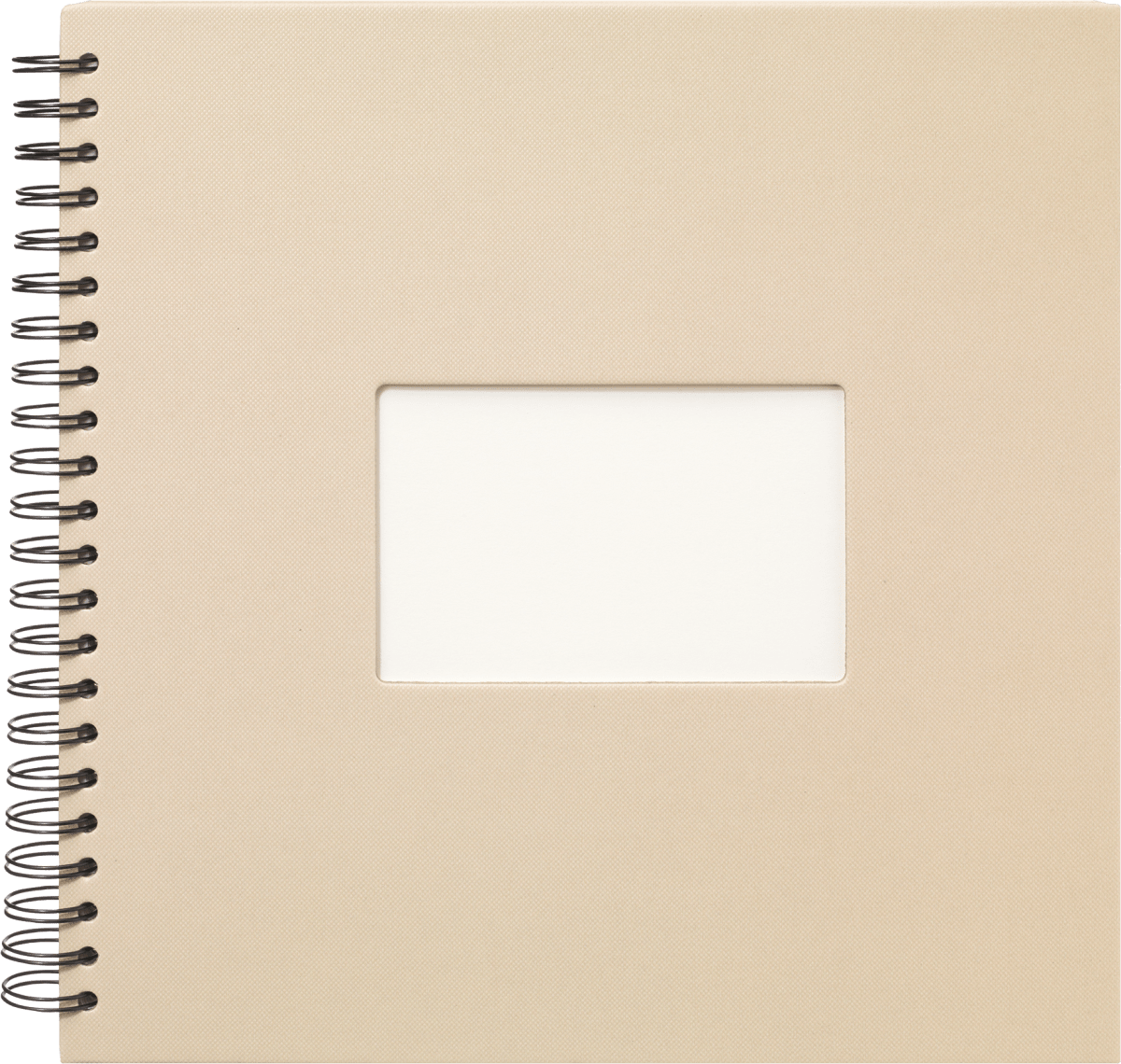 Fotoalbum Profi 30x30 cm, Beige mit weißen Innenseiten, 1 St