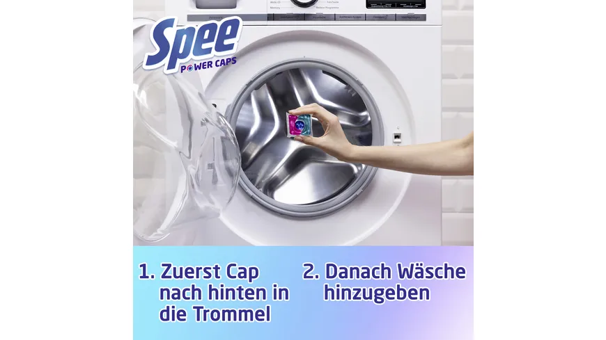 Spee Colorwaschmittel Power Caps Frische Kick 24H Deo-Frische 18WL 216 g