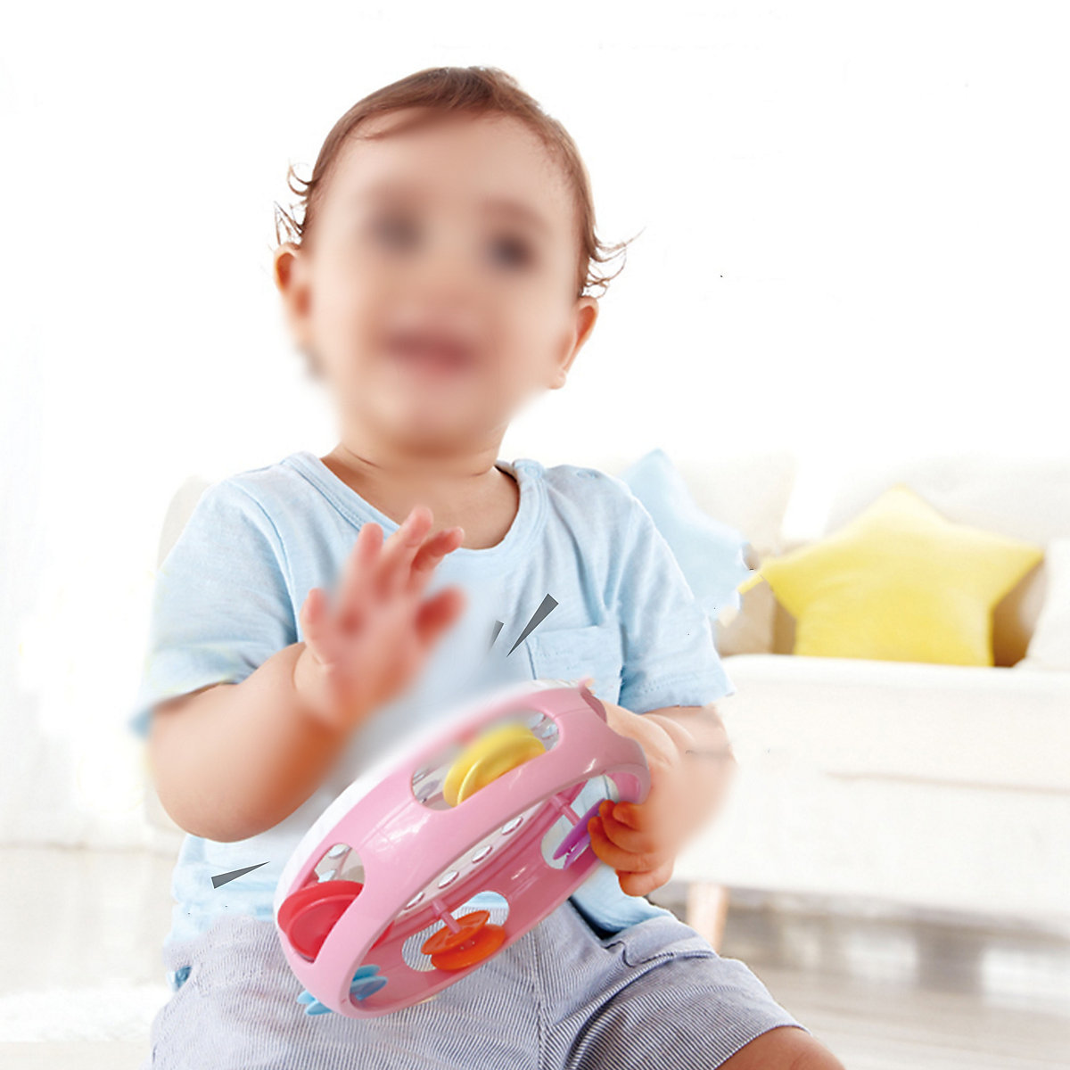 Tamburin-Spielzeug Kinderpädagogische Früherziehung, Musikaufklärung