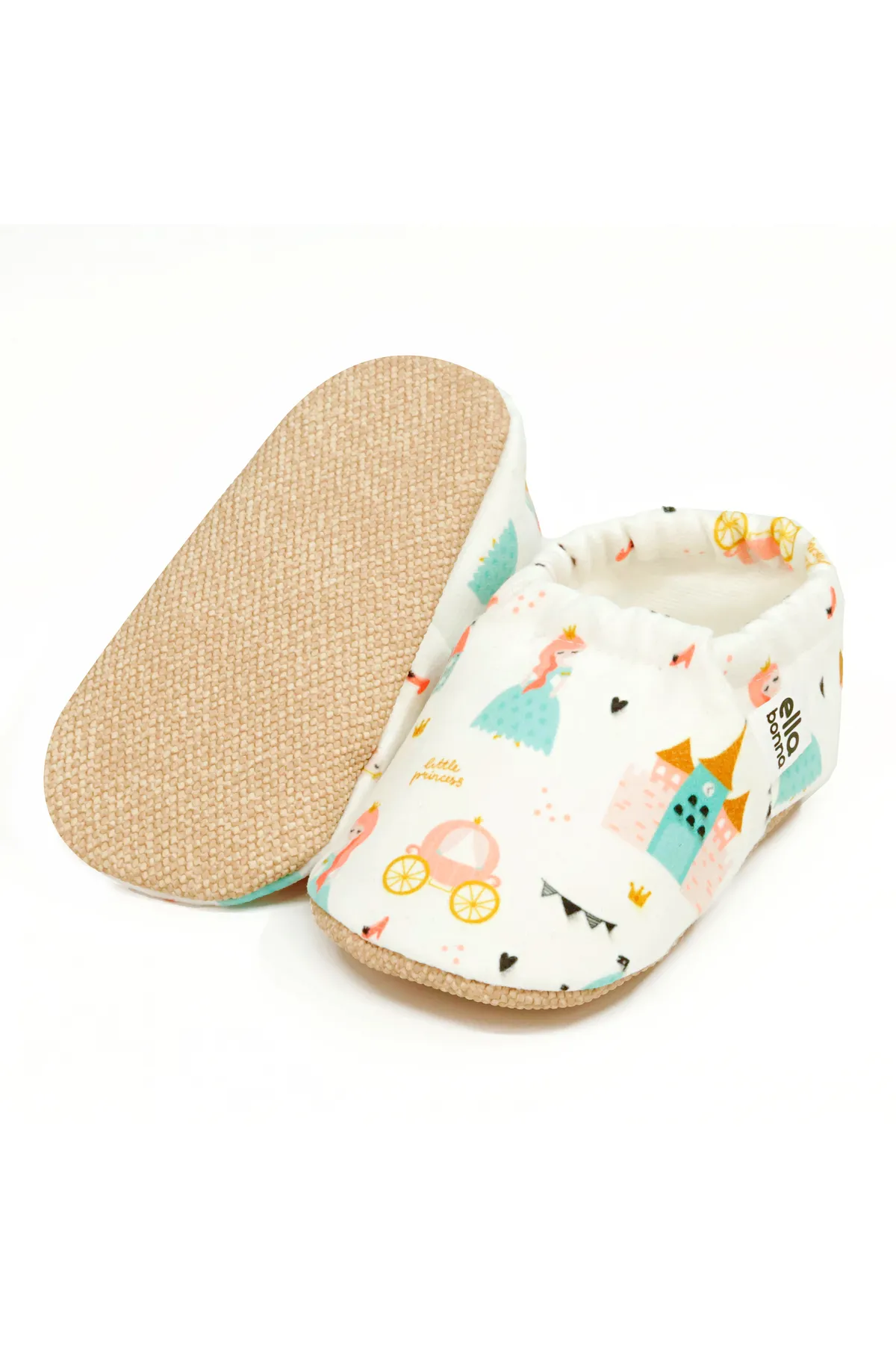 Ella Bonna  Rutschfeste Sohle, Prinzessinnen-Babyschuhe, Heimstiefel, Hausschuhe, Kinderzimmerschuhe, Hausschuhe