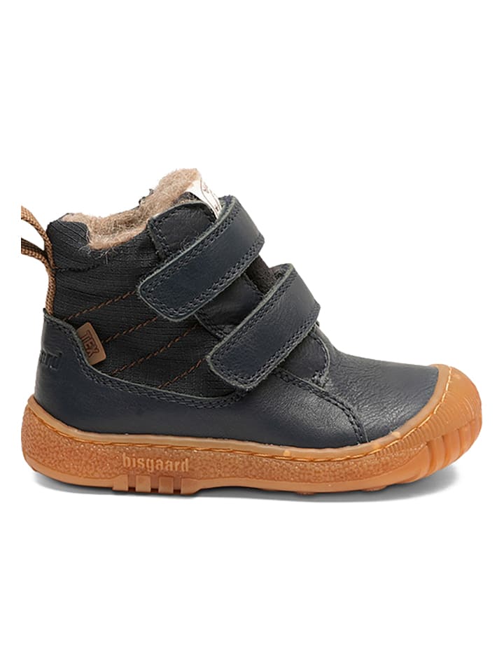 bisgaard Leder-Winterboots in Dunkelblau günstig kaufen