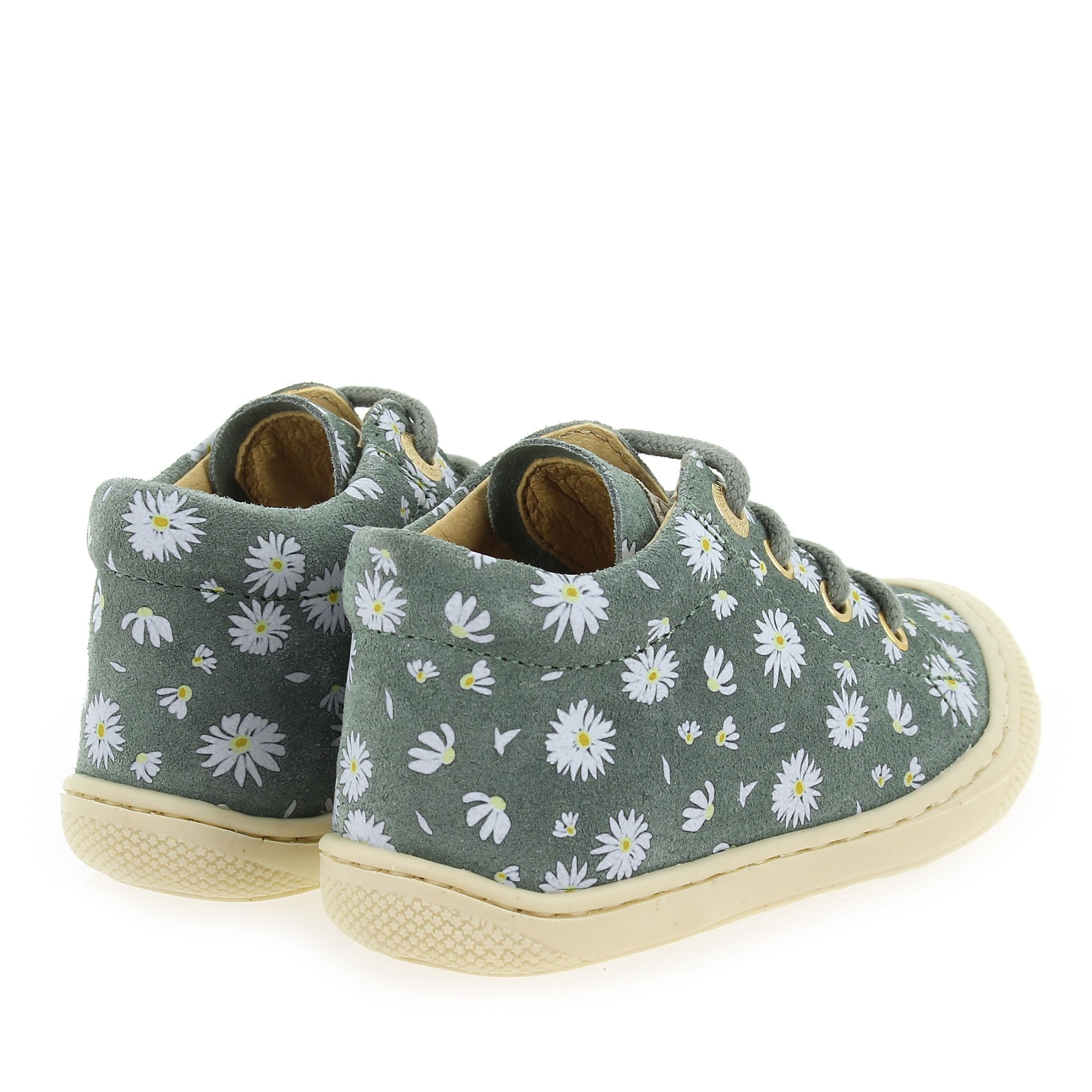 Naturino  COCOON SUEDE PR - Kaki Blanc