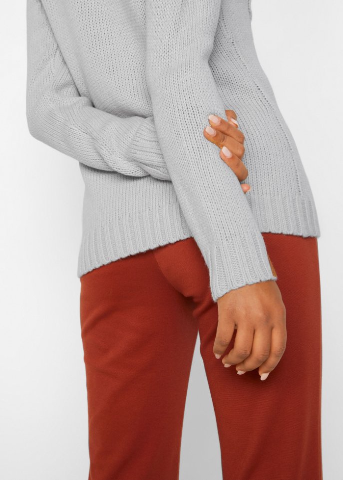 Troyer Pullover mit Zopfmuster
