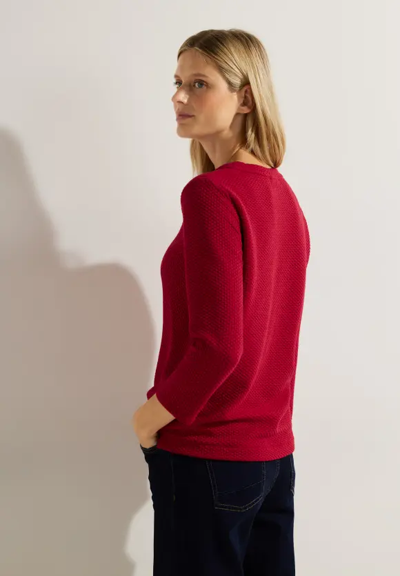 CECIL Strukturshirt mit 3/4 Arm