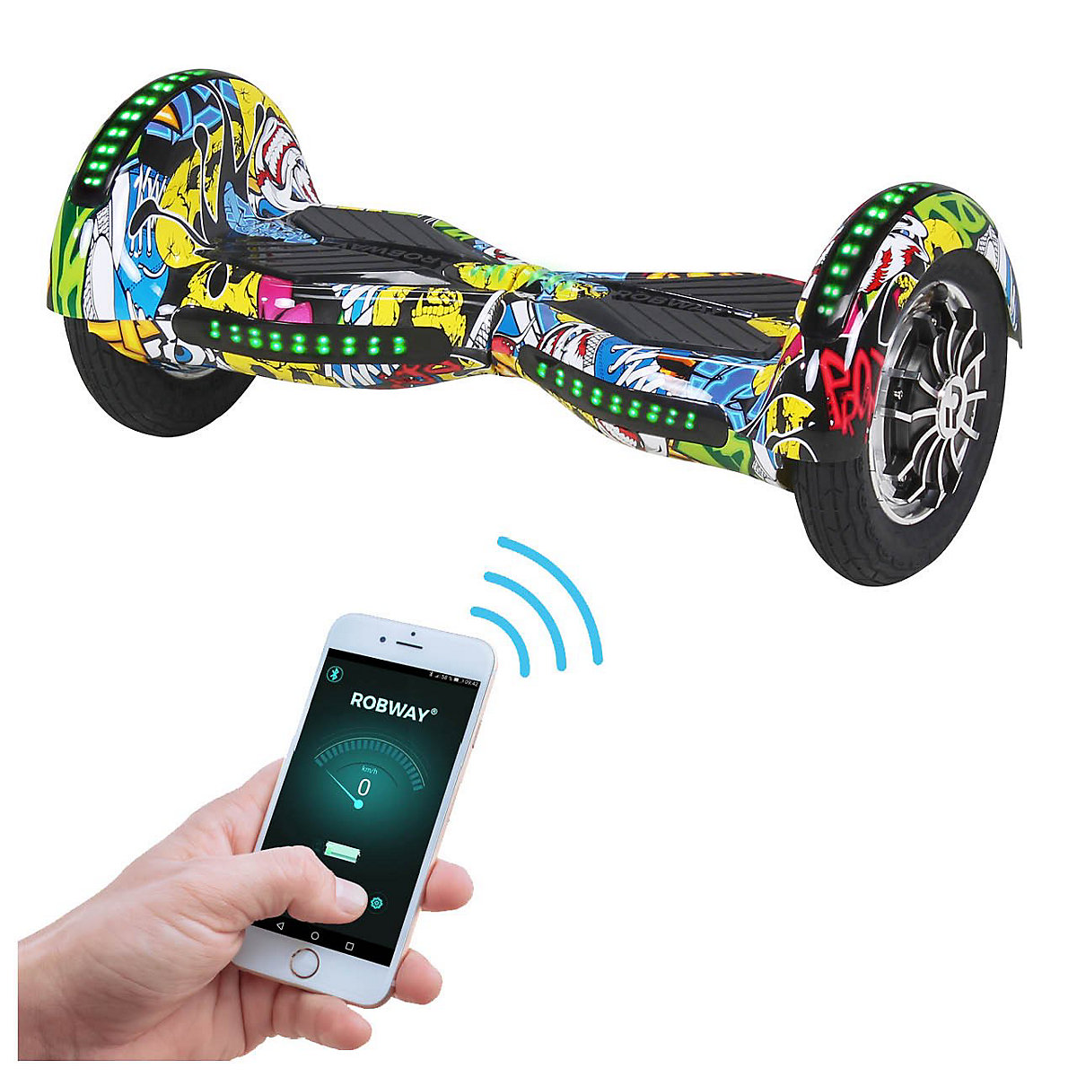 Kinder Elektrofahrzeuge E-Balance Hoverboard W3 - 10 Zoll - 800 W - 15 km/h - App