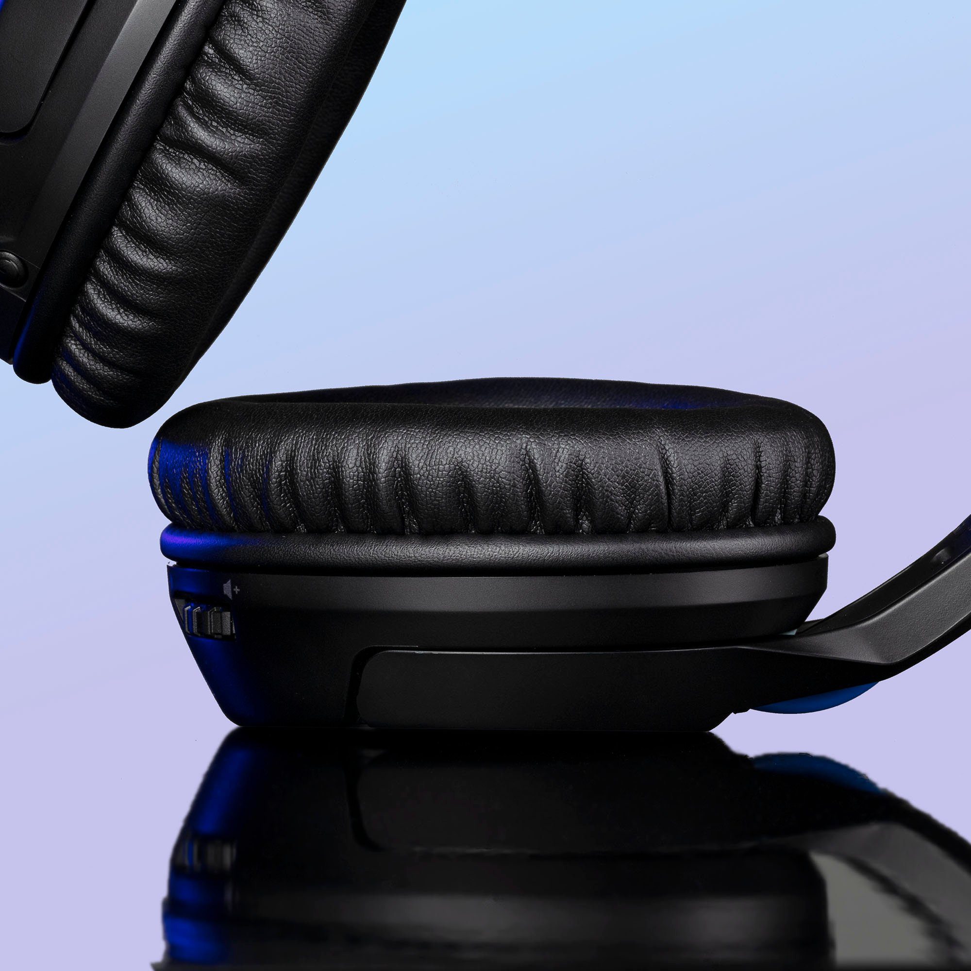 HyperX Cloud Flight Wireless Black/Blue für PlayStation Gaming-Headset (Mikrofon abnehmbar, Rauschunterdrückung, Wireless)