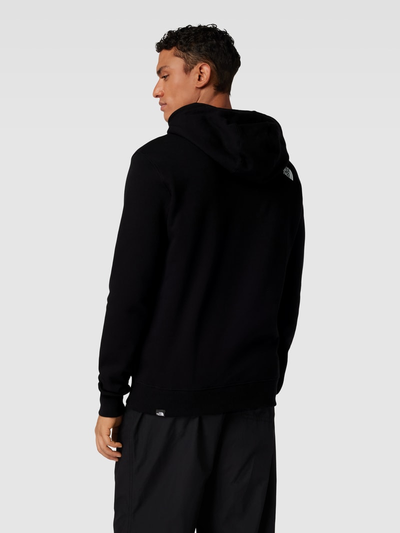 Hoodie mit Label-Print Modell 'Simple Dome' in schwarz