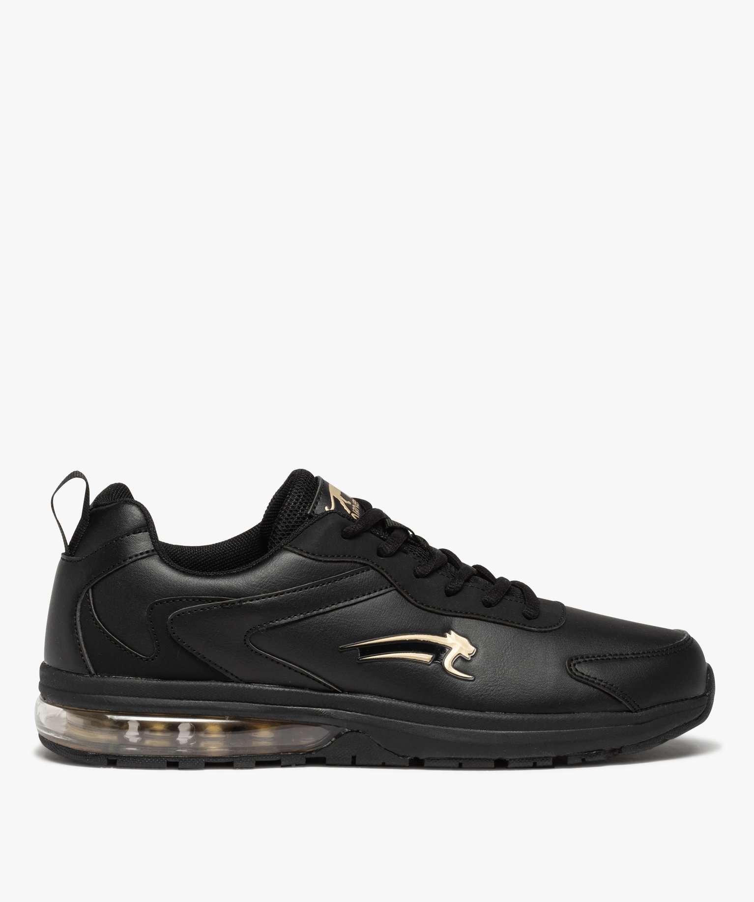Baskets homme unies à semelle bulle d’air - Airness noir | GEMO