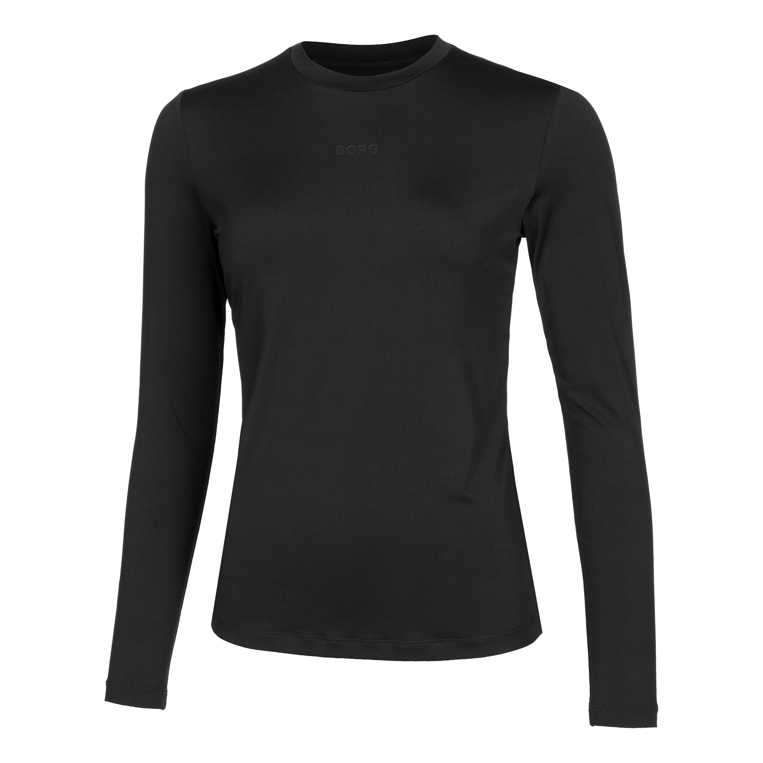 Borg Longsleeve Damen - Schwarz