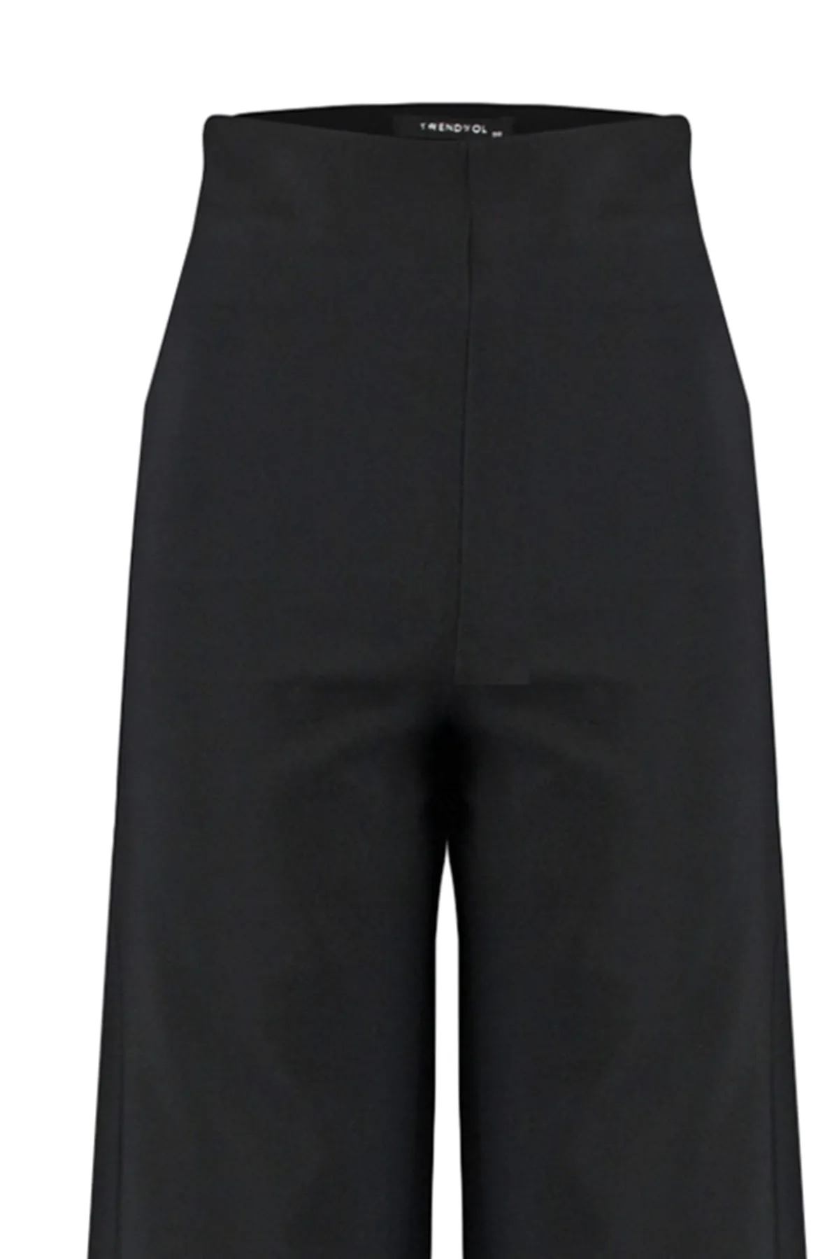 Trendyol Collection  Schwarze Webhose mit weitem Bein TPRAW23PL00025