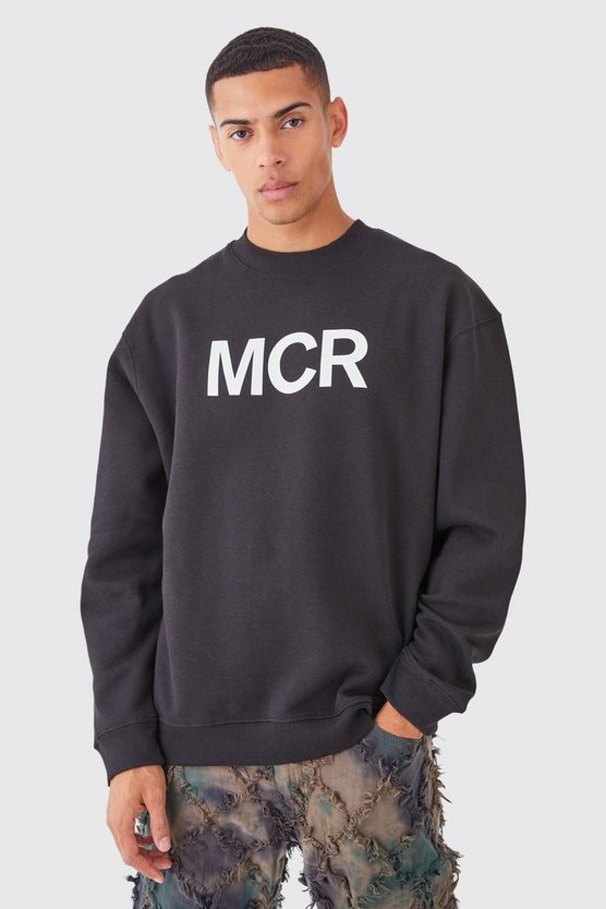 Oversize Sweatshirt mit Mcr Slogan