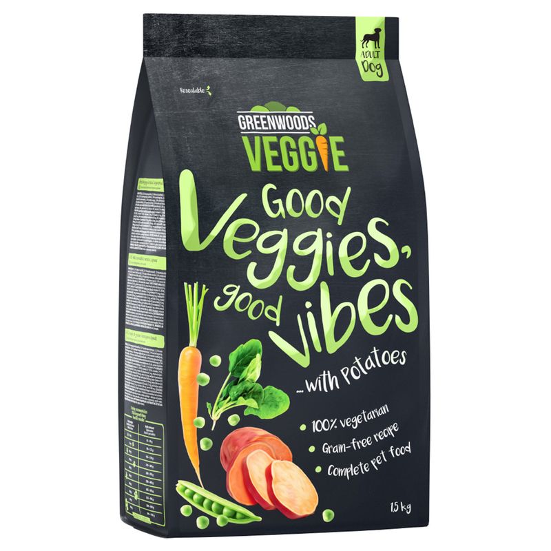 Greenwoods Veggie (Süß-)Kartoffeln mit Erbsen, Karotten und Spinat
