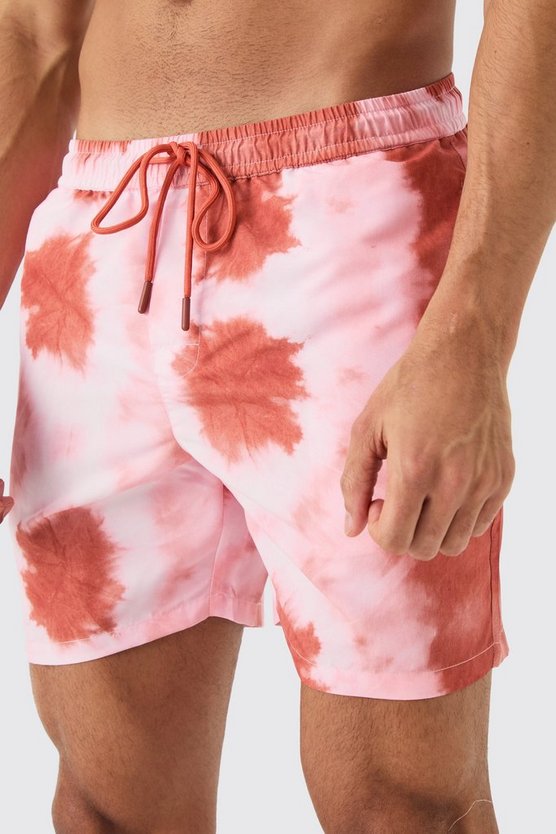 Mittellange Batik Badehose