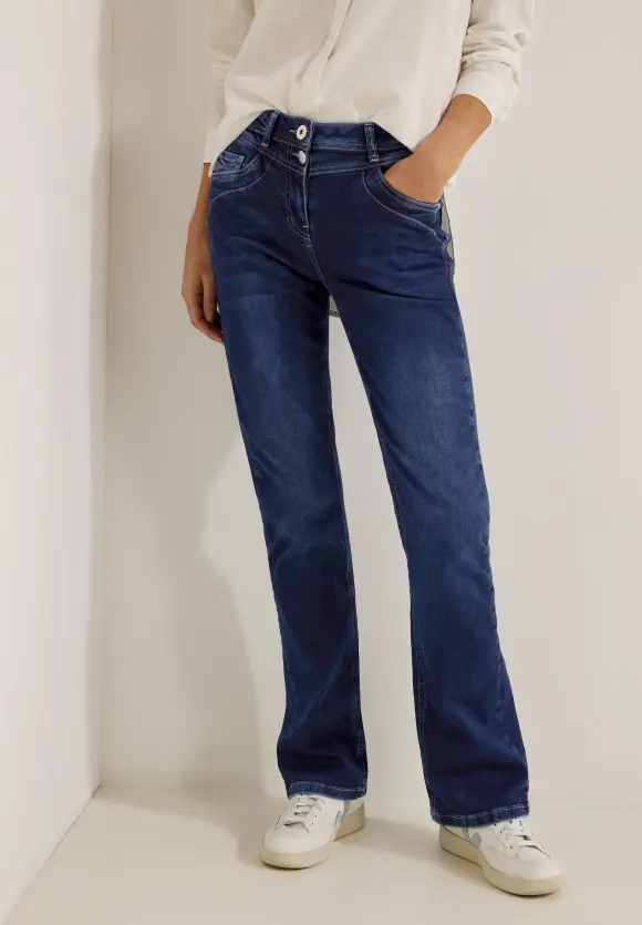 CECIL Slim Fit Jeans mit Bootcut