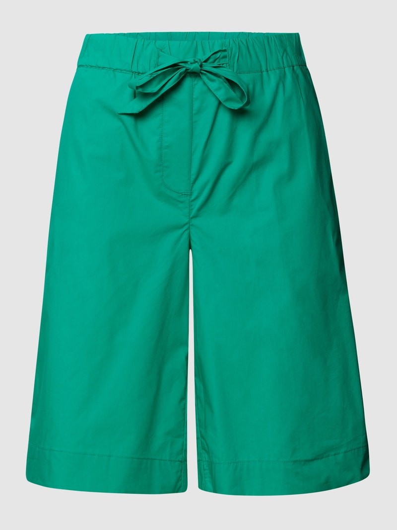 Bermudas mit seitlichen Eingrifftaschen in smaragdgrün