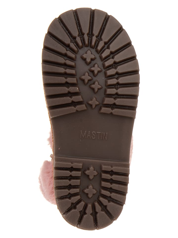POM POM Leder-Winterboots in Rosa günstig kaufen