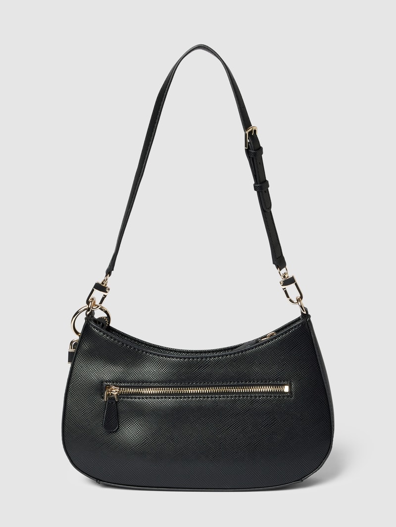 Handtasche mit Label-Details Modell 'NOELLE' in schwarz