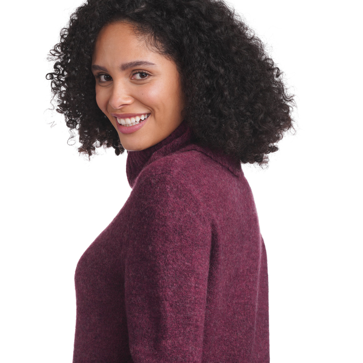 Damen Strickkleid mit Rollkragen