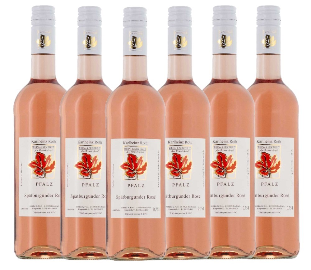 Wein- & Sektgut Karlheinz Roth Weingut Karlheinz Roth Spätburgunder Rosé QbA 2023 - 6er Karton