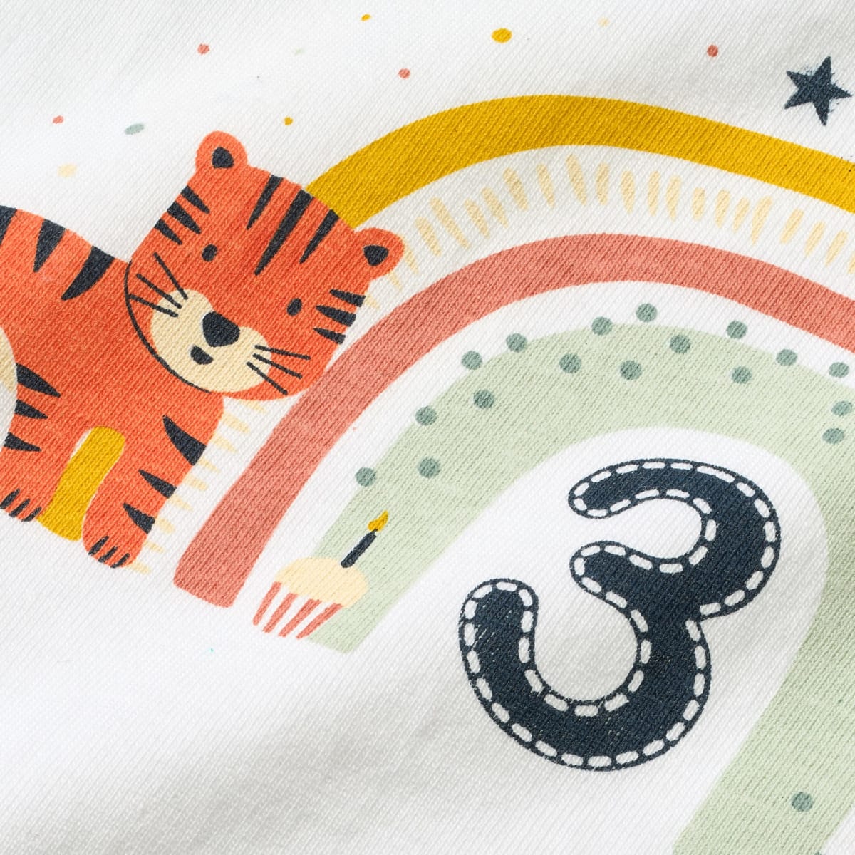 Geburtstags T-Shirt 3 Jahre, weiß, Gr. 104, 1 St