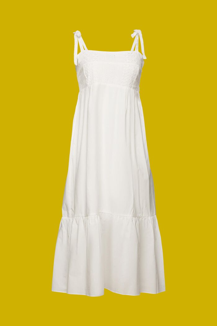 Midikleid mit Stickerei, LENZING™ ECOVERO™
