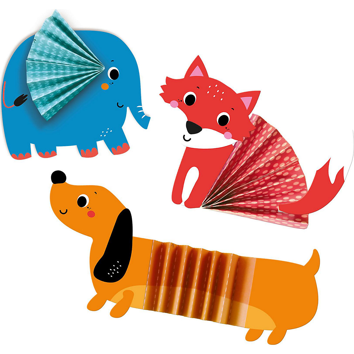 Zick-Zack-Origami-Tiere