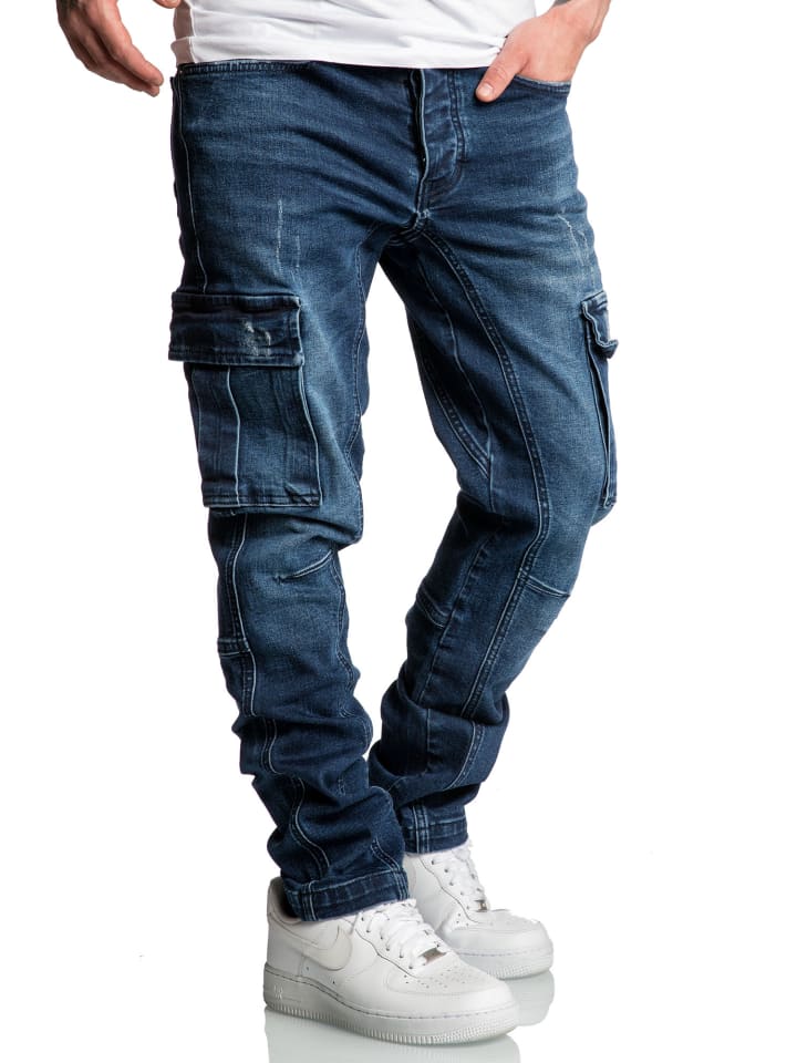 Amaci&Sons Jeans Regular Slim CARY in Dunkelblau günstig kaufen