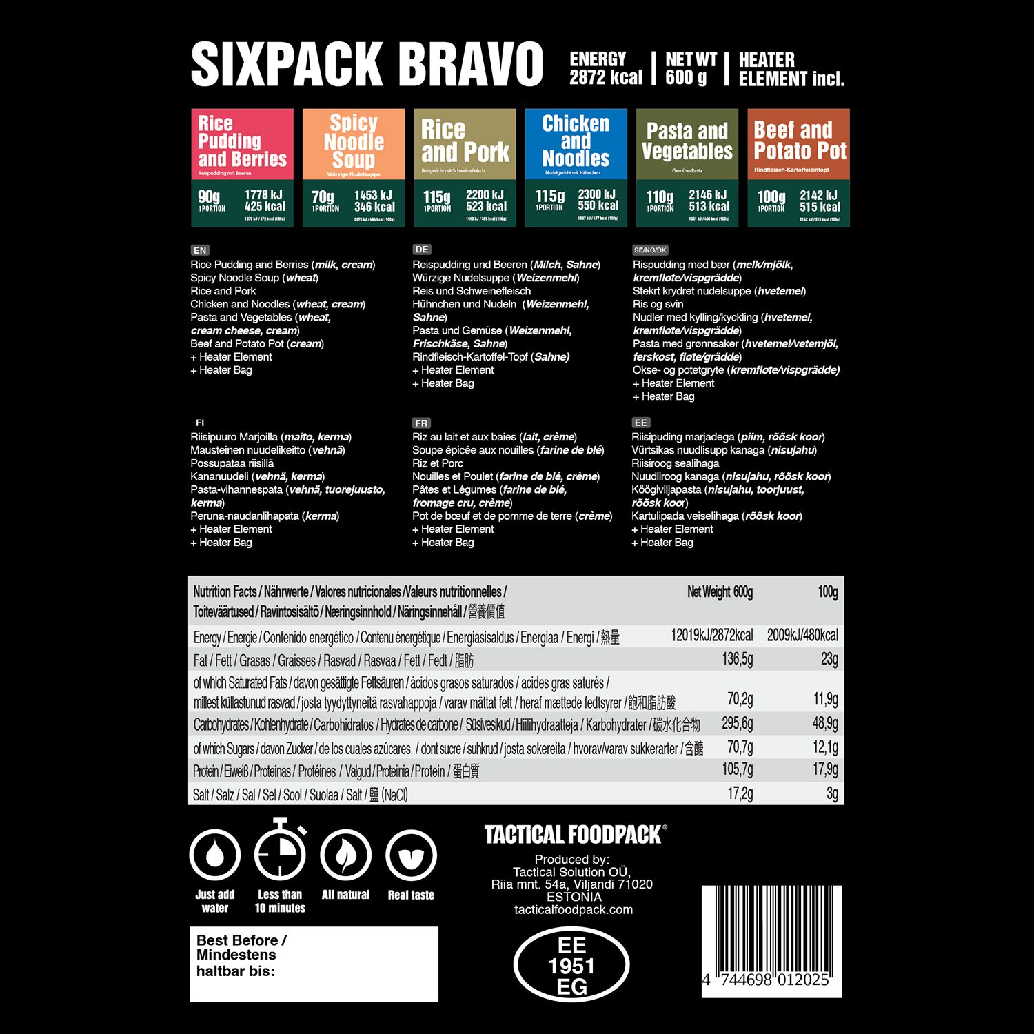Sixpack Ration Bravo