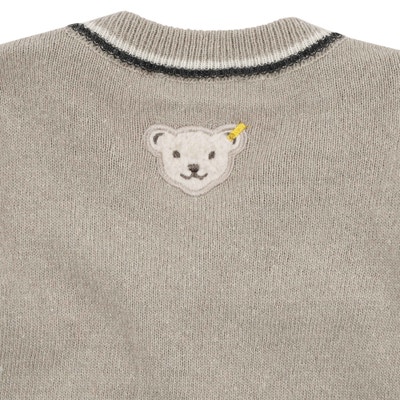 Strickjacke, hellgrau für Jungs