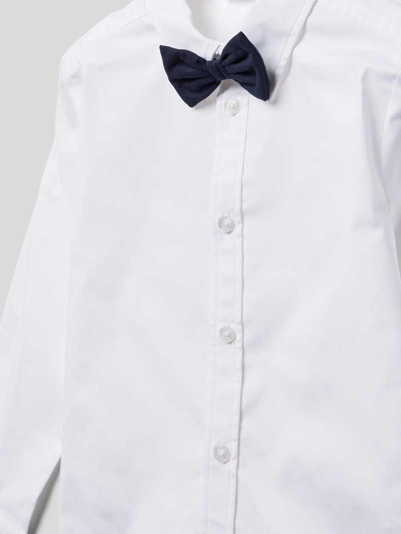 Hemd mit Fliege Modell 'Back to School' in weiß