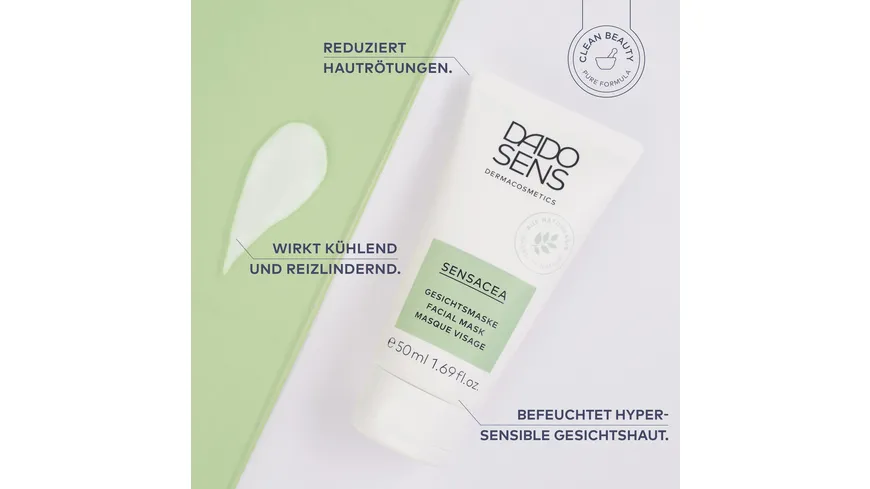 DADO SENS SENSACEA Gesichtsmaske - bei hypersensibler Haut & Couperose 50 ml