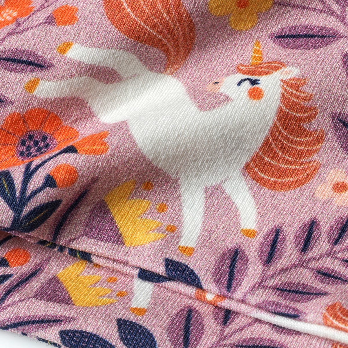 Loop Schal mit Einhorn-Muster, rosa, 1 St